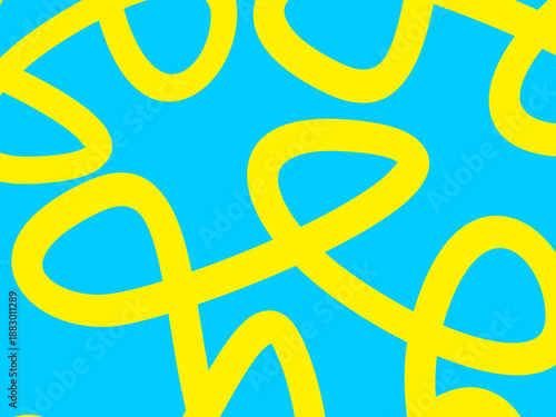 Bright abstract poster with flowing shapes in warm colors featuring colorful wavy lines for a dynamic, modern, motivating design typography for creative wall art.