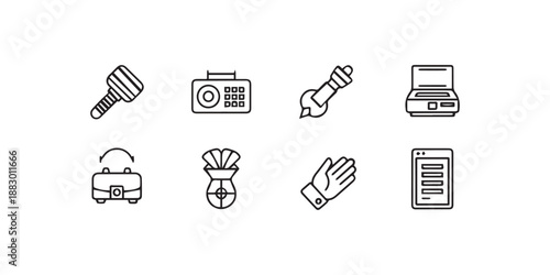 set of kitchen tools