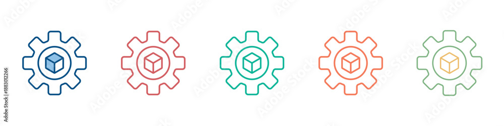 Obraz premium Product Development Icon Set Multiple Style Collection 