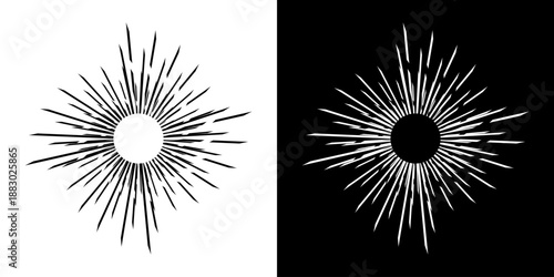 Dynamic abstract spiral sound wave rhythm lines. Circular spiral sound wave rhythm of lines. Circular futuristic abstract lines, black and white background.	