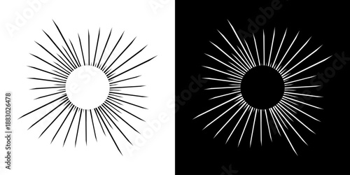 Dynamic abstract spiral sound wave rhythm lines. Circular spiral sound wave rhythm of lines. Circular futuristic abstract lines, black and white background.	