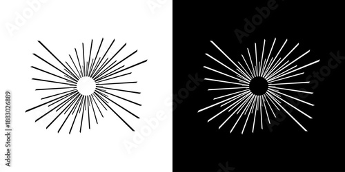 Dynamic abstract spiral sound wave rhythm lines. Circular spiral sound wave rhythm of lines. Circular futuristic abstract lines, black and white background.	
