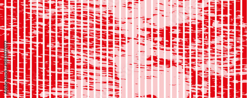 Vertical red and white stripes background. Seamless and repeating pattern.