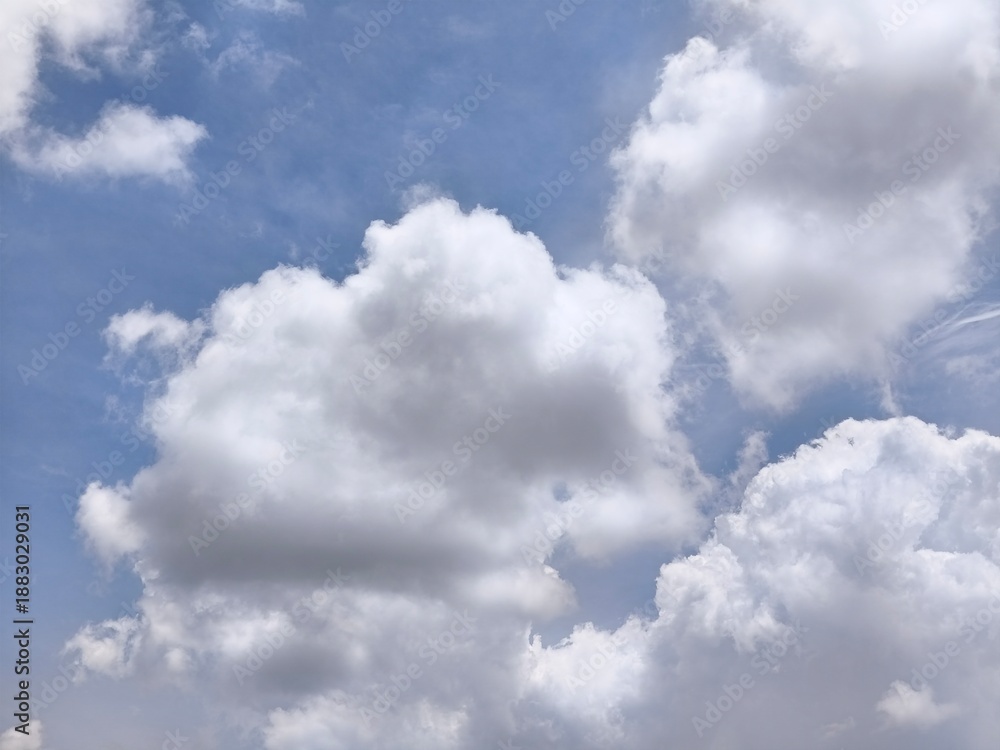 Obraz premium photo of blue sky and white clouds during the day