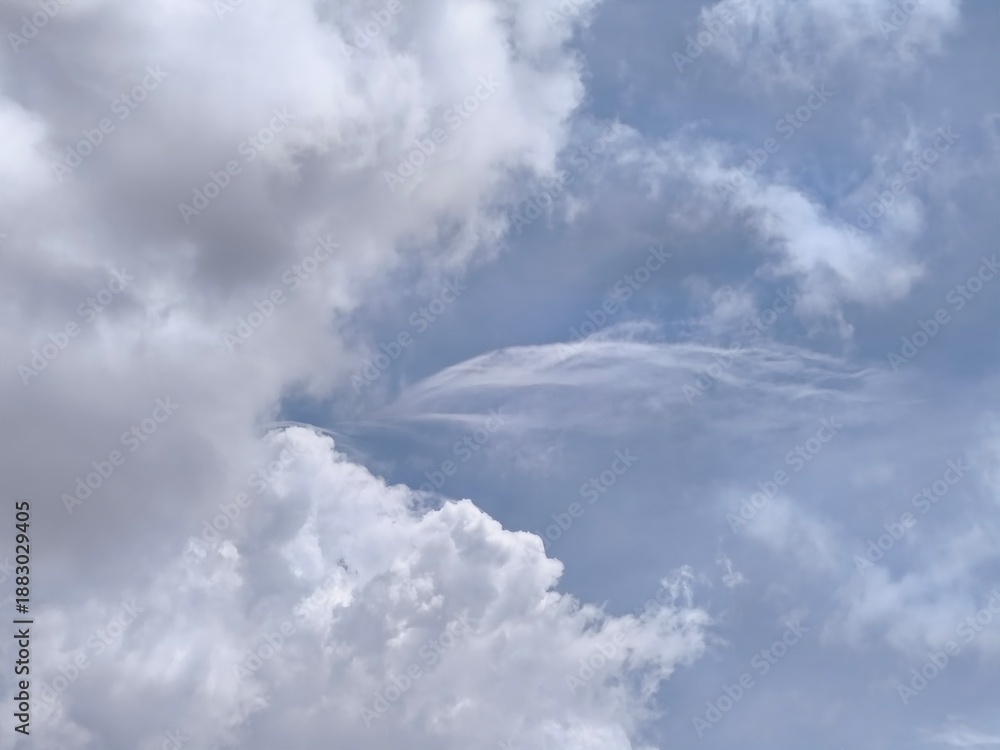 Obraz premium photo of blue sky and white clouds during the day