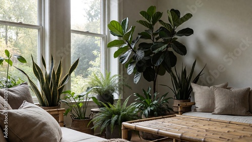 Cozy Minimalist Home Interior with Natural Light