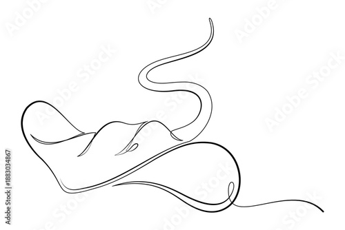 stingray line art style illustration 1.eps