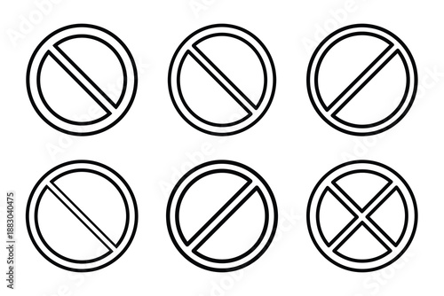 Minimalist Modern community rule guidelines outine icons set with editable stroke.