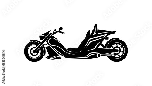 Modern Motorcycle SVG Illustration