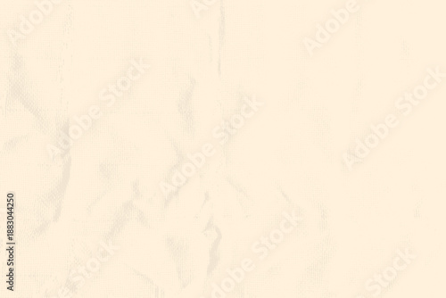 Textile textured cream beige background. Crumpled paper or fabric with organic speckles natural beige tones, featuring grainy surface perfect for vintage cards, rustic prints, eco-friendly vector bg.