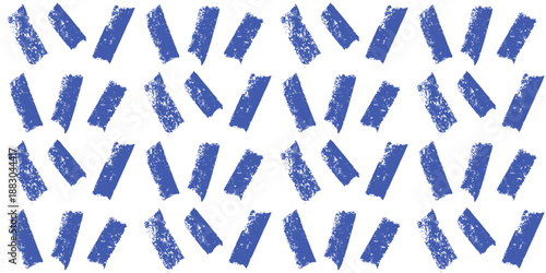 Small dash random blue lines seamless pattern crayon pencil drawn. Pastel water coastal pattern design. Abstract mediterranean amalfi bg Italy motif. Hand drawn line texture. Vector background.