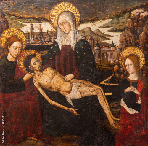 Φωτογραφία Valencia -  The painting of Pieta in the Cathedral  by Nicolas Falco (1490 - 1500)