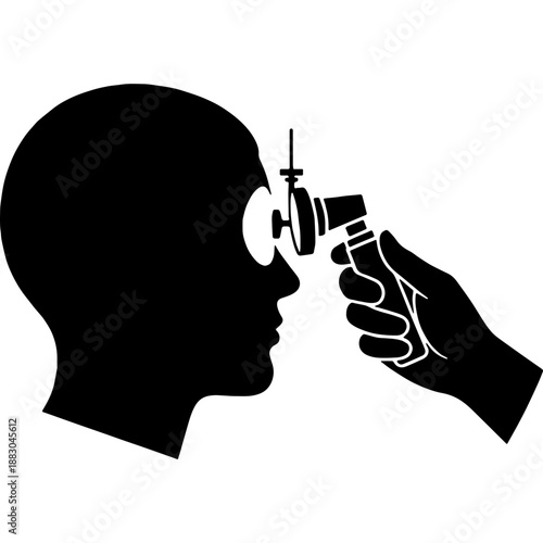 Ophthalmology Examination Silhouette