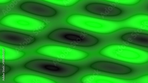 Demonstrating Abstract Light and Color Movement in a Green and Black Pattern