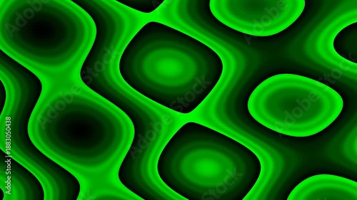Moving abstract patterns in vibrant green tones creating a dynamic visual texture