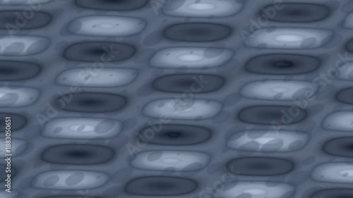 observing abstract cellular patterns in a repetitive soft blue design
