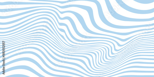 Abstract background seamless pattern with colorful waves. Trendy vector illustration in retro psychedelic style