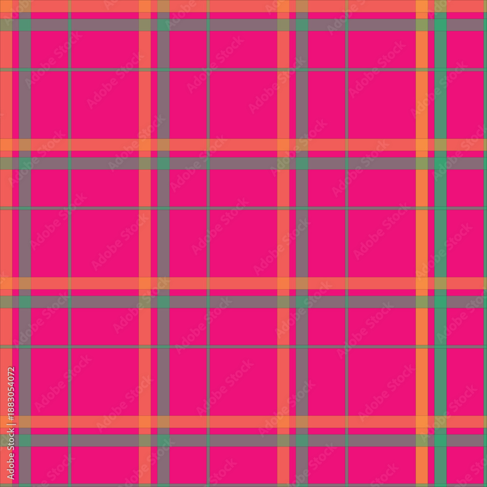 Fototapeta premium Vibrant Checkered Pattern with Pink, Red, and Green Hues