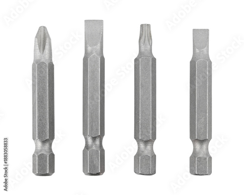 Wallpaper Mural Set of screwdriver bits isolated on a transparent background. Full depth of field. PNG. Torontodigital.ca