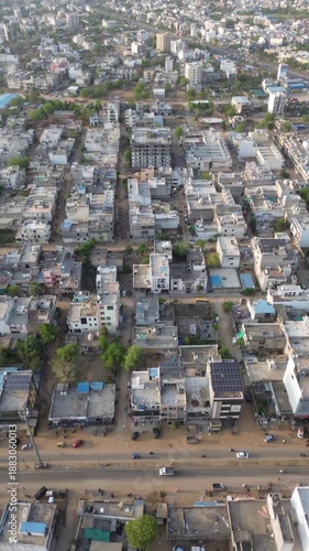 aerial view of the city