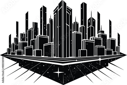 A representation of a vector file indicating a scalable digital graphic resource