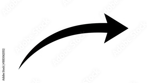 Black curved arrow pointing right