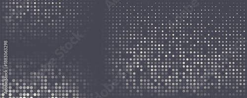 Triangular Halftone Texture Retrowave Vector Geometric Technology Abstract Background. Half Tone Triangles Retro Colored Pattern.