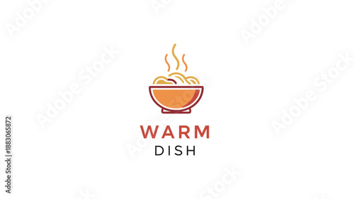 Hot Bowl of Noodle Illustration Design.