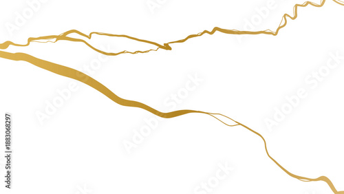 luxury marble texture pattern of Golden kintsugi crack. Vector horizontal backdrop poster background with intertwine graceful veins. gold broken seams