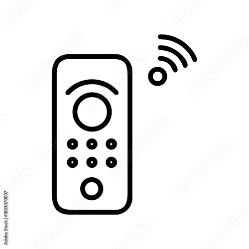 vector illustration of a remote control