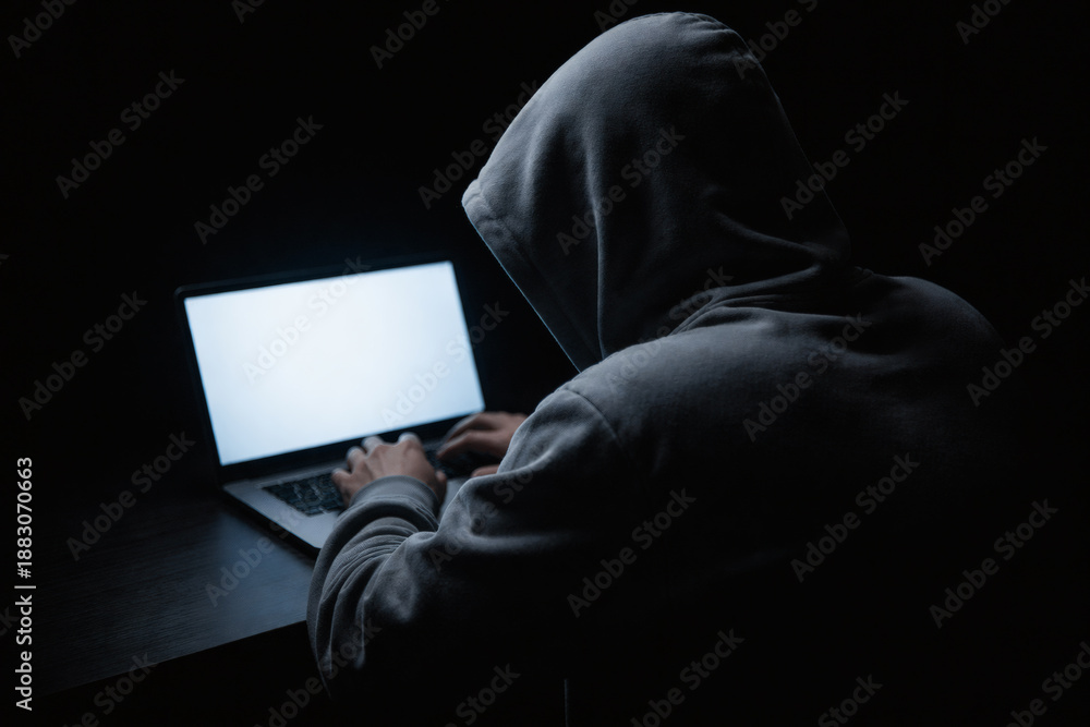 Naklejka premium ハッカー・クラッカー サイバー犯罪