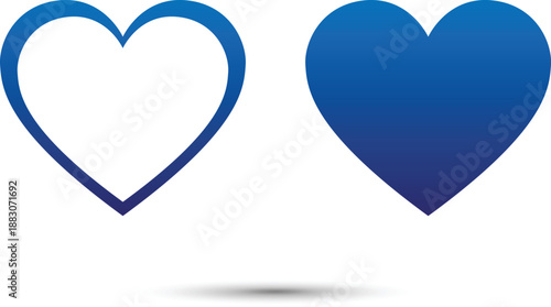 Heart shape design for love symbols, valentines day related designs and frames, Red heart formed by Available in vector EPS format