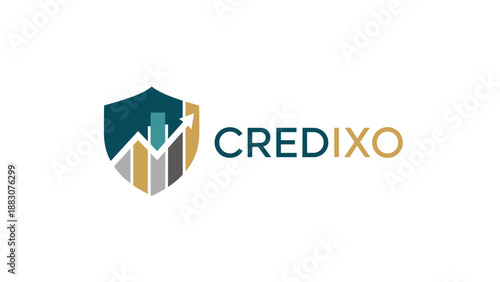 Credixo Logo Shield Icon Design Element.