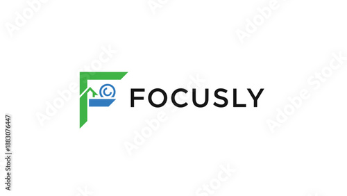 Focusly Logo Design Element Corporate Identity.