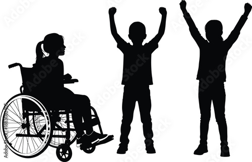 Collection of Minimalist Black Human Silhouettes Featuring Diverse Poses Including Families Holding Hands Individuals Exercising and People in Action for Graphic Design and Lifestyle Projects