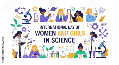 Celebrating International Day of Women and Girls in Science with diverse professionals in a scientific environment