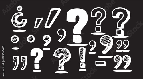 Black question mark pattern background. Answer guess faq decorative abstract wallpaper.