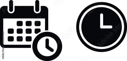 Time and calendar icons