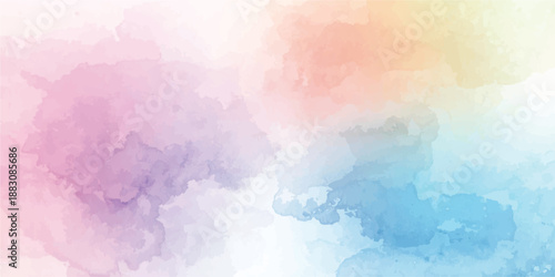 Abstract beautiful decorative and lovely soft pink grunge watercolor texture background design.Pastel pink watercolor design with digital painted for template.
