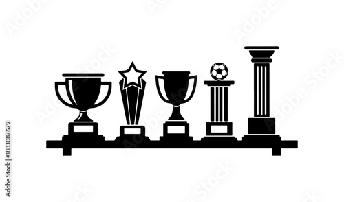 Collection of Sports Trophies