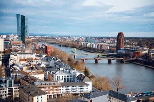 Foto Frankfurt Skyline with River Main