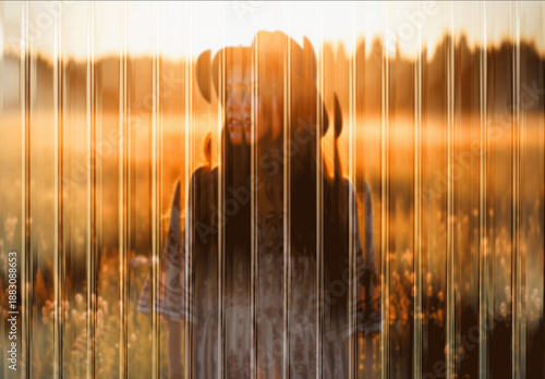 Fractured Glass Photo Effect Mockup Template