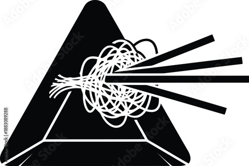 Intricate web of wires isolated on white background, Vector