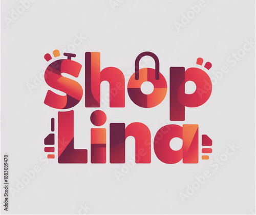 Shop Lina logo design