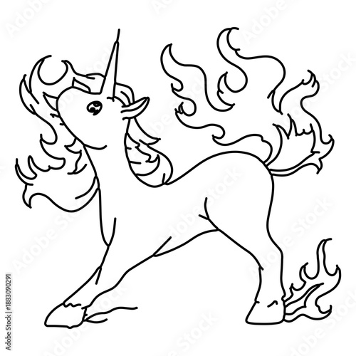 Unicorn stroke fire