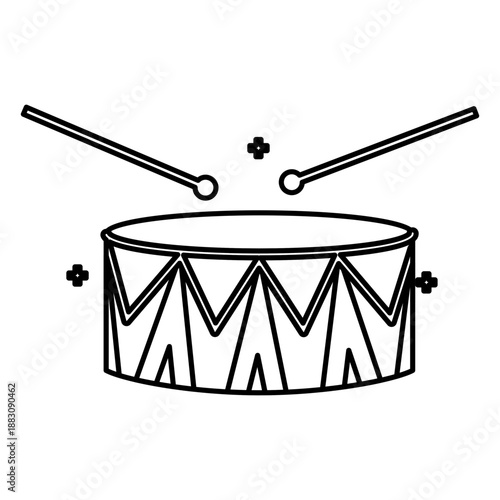 Marching snare drum icon