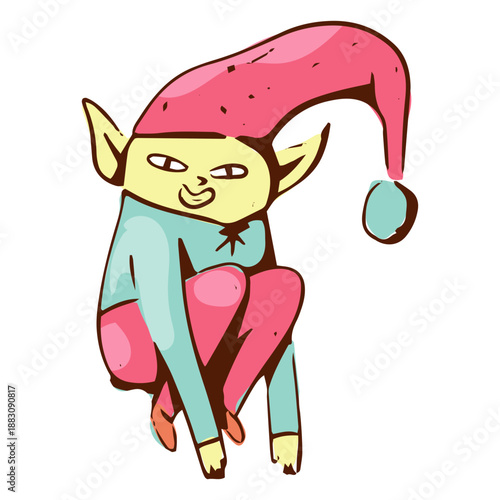Anti Christmas elf weird character