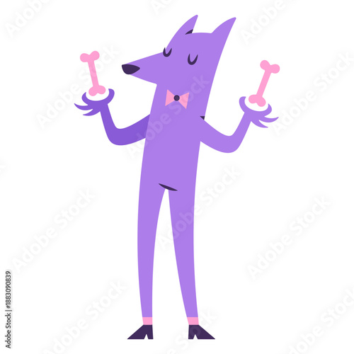 Fancy werewolf with bones