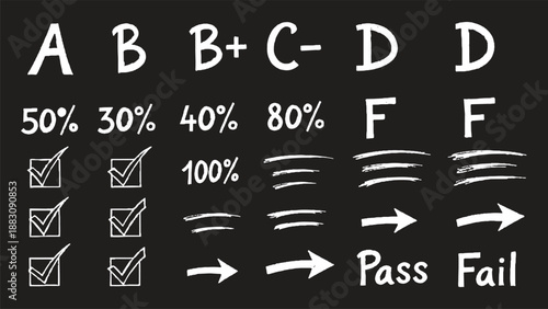 Seamless banner design with doodle bold arrows and swirls, geometric bold shapes. stock illustration black and white