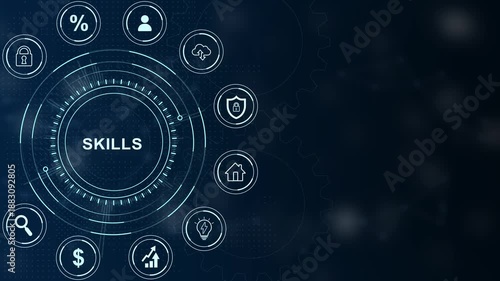 Internet, business, Technology and network concept. Coach motivation to skills improvement. Education concept. Training. Leadership skills. Human abilities.